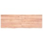 Encimera baño madera maciza tratada marrón claro 120x40x(2-4)cm by vidaXL, Countertops - Ref: Foro24-3156139, Price: 75,71 €,...