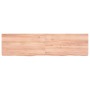 Light brown treated solid wood bathroom countertop 120x30x(2-6)cm by vidaXL, Countertops - Ref: Foro24-3156138, Price: 72,77 ...
