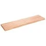 Encimera baño madera maciza tratada marrón claro 120x30x(2-4)cm de vidaXL, Encimeras - Ref: Foro24-3156137, Precio: 67,42 €, ...
