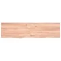 Encimera baño madera maciza tratada marrón claro 120x30x(2-4)cm de vidaXL, Encimeras - Ref: Foro24-3156137, Precio: 67,42 €, ...
