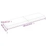 Encimera baño madera maciza tratada marrón claro 120x30x(2-4)cm de vidaXL, Encimeras - Ref: Foro24-3156137, Precio: 67,42 €, ...