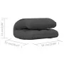 Silla de suelo plegable de tela gris oscuro de vidaXL, Sillas de suelo - Ref: Foro24-336585, Precio: 73,53 €, Descuento: %