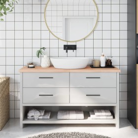 Untreated solid wood bathroom countertop 140x40x(2-4) cm by vidaXL, Countertops - Ref: Foro24-3156051, Price: 71,74 €, Discou...