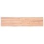 Hellbraun behandelte Badezimmerarbeitsplatte aus Massivholz, 180 x 40 x (2-4) cm von vidaXL, Arbeitsplatten - Ref: Foro24-315...