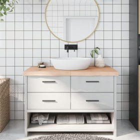 Untreated solid wood bathroom countertop 120x60x(2-6) cm by vidaXL, Countertops - Ref: Foro24-3156048, Price: 103,00 €, Disco...