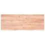Encimera baño madera maciza tratada marrón claro 160x60x(2-4)cm de vidaXL, Encimeras - Ref: Foro24-3156159, Precio: 126,14 €,...