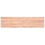 Light brown treated solid wood bathroom countertop 160x40x(2-6)cm by vidaXL, Countertops - Ref: Foro24-3156156, Price: 112,55...