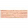 Encimera baño madera maciza tratada marrón claro 160x50x(2-6)cm de vidaXL, Encimeras - Ref: Foro24-3156158, Precio: 130,93 €