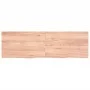 Massivholz-Badezimmerarbeitsplatte in hellem Braun 160x50x(2-6)cm behandelt von vidaXL, Arbeitsplatten - Ref: Foro24-3156158,...