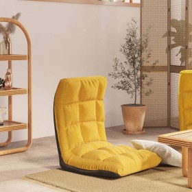 Klappbare Bodenliege aus senfgelbem Stoff von vidaXL, Bodenstühle - Ref: Foro24-336591, Preis: 74,97 €, Rabatt: %