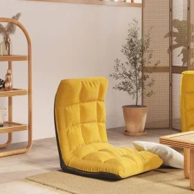 Mustard Yellow Fabric Folding Floor Lounger by vidaXL, Floor chairs - Ref: Foro24-336591, Price: 73,87 €, Discount: %