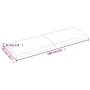 Massivholz-Badezimmerarbeitsplatte in hellem Braun 160x50x(2-6)cm behandelt von vidaXL, Arbeitsplatten - Ref: Foro24-3156158,...