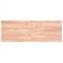 Badezimmerarbeitsplatte aus hellbraun behandeltem Massivholz, 140 x 50 x (2–4) cm von vidaXL, Arbeitsplatten - Ref: Foro24-31...