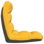 Klappbare Bodenliege aus senfgelbem Stoff von vidaXL, Bodenstühle - Ref: Foro24-336591, Preis: 74,97 €, Rabatt: %