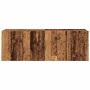 Muebles para TV de pared 2 uds madera envejecida 60x30x41 cm