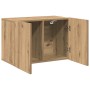 Mueble para TV de pared roble artesanal 60x30x41 cm