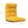 Klappbare Bodenliege aus senfgelbem Stoff von vidaXL, Bodenstühle - Ref: Foro24-336591, Preis: 74,97 €, Rabatt: %