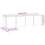 Muebles de TV de pared 2 uds madera envejecida 80x30x41 cm