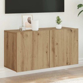 Mueble de TV de pared roble artisian 80x30x41 cm en Muebles TV | Comprar online en Foro24