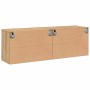 Muebles de TV de pared 2 unidades roble artisian 80x30x41 cm