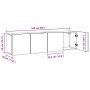 Muebles de TV de pared 2 unidades roble artisian 80x30x41 cm