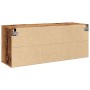 Mueble de TV de pared madera envejecida 100x30x41 cm