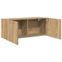 Mueble para TV de pared roble artisian 100x30x41 cm