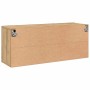 Mueble para TV de pared roble artisian 100x30x41 cm