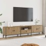 Mueble TV cajón madera ingeniería roble artesanal 200x25x44 cm en Muebles TV | Comprar online en Foro24