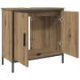 Armario lavabo baño madera ingeniería roble artisan 60x30x60 cm