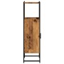 Armario de baño madera de ingeniería envejecida 33x33x120,5 cm