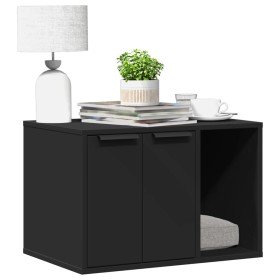 Mueble arenero de gatos madera ingeniería negro 60x40x40 cm en Mobiliario para gatos | Comprar online en Foro24