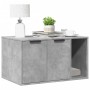 Mueble arenero para gatos madera gris hormigón 80x50x45 cm
