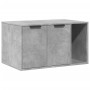Mueble arenero para gatos madera gris hormigón 80x50x45 cm