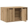 Mueble arenero para gatos madera roble artisian 80x50x45 cm