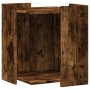 Mueble arenero para gatos madera roble ahumado 42x42x51 cm