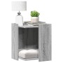 Mueble arenero para gatos madera gris Sonoma 42x42x51 cm