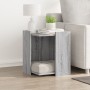 Mueble arenero para gatos madera gris Sonoma 42x42x51 cm