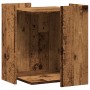 Mueble arenero de gatos madera ingeniería envejecida 42x42x51cm