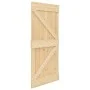 Sliding door with solid pine wood hardware 90x210 cm by vidaXL, Doors - Ref: Foro24-3057593, Price: 385,55 €, Discount: %
