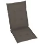 Garden chairs 2 units with taupe cushions solid teak wood by vidaXL, Garden chairs - Ref: Foro24-3062384, Price: 278,86 €, Di...