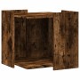 Mueble arenero para gatos madera roble ahumado 53x53x51 cm