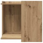 Mueble arenero para gatos madera roble artisian 53x53x51 cm