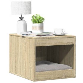 Mueble arenero para gatos madera roble Sonoma 47x59x42 cm en Mobiliario para gatos | Comprar online en Foro24