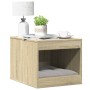 Mueble arenero para gatos madera roble Sonoma 47x59x42 cm