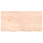 Tischplatte aus unbehandeltem massivem Eichenholz, 120 x 60 x (2–6) cm von vidaXL, Tischplatten - Ref: Foro24-3156313, Preis:...