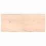 Tischplatte aus unbehandeltem massivem Eichenholz, 120 x 50 x (2–6) cm von vidaXL, Tischplatten - Ref: Foro24-3156311, Preis:...