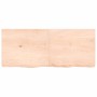 Untreated solid oak wood table top 120x50x(2-6) cm by vidaXL, Table tops - Ref: Foro24-3156311, Price: 88,75 €, Discount: %