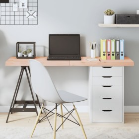 Solid untreated oak wood table top 140x60x(2-6) cm by vidaXL, Table tops - Ref: Foro24-3156319, Price: 116,45 €, Discount: %