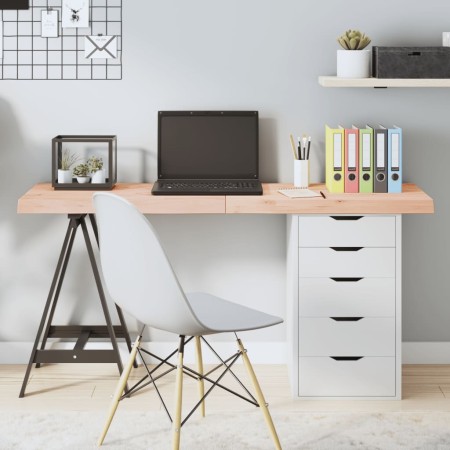 Solid untreated oak wood table top 140x60x(2-6) cm by vidaXL, Table tops - Ref: Foro24-3156319, Price: 116,45 €, Discount: %
